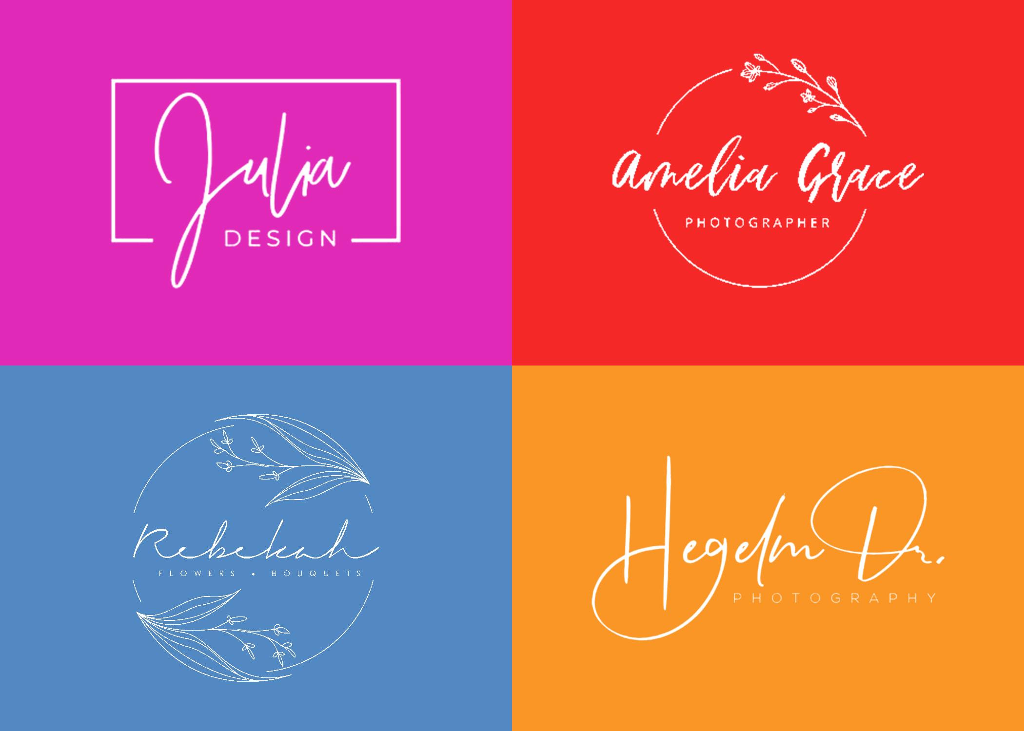 I will do professional signature logo with brand style guides