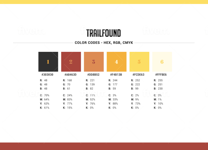 I will create a custom color palette for your brand