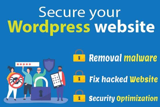 secure wordpress website and recover hacked website