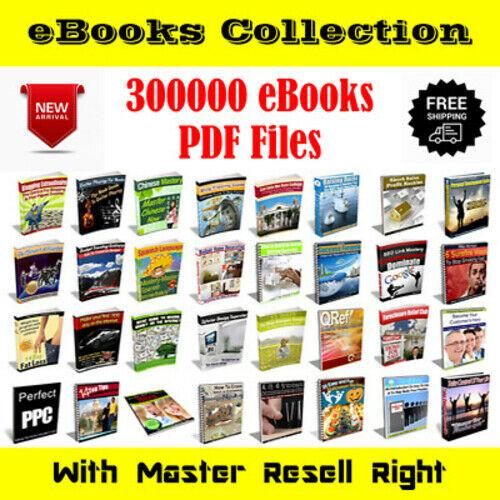 300000 eBooks Package Collection | Pdf Format | With Master Resell Rights
