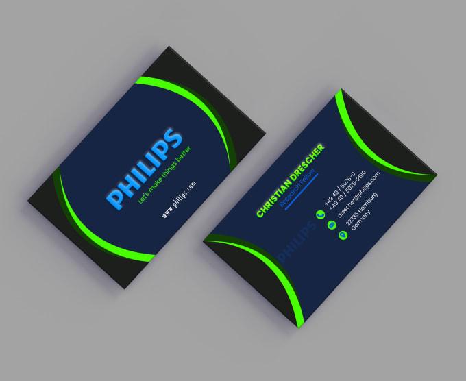 I will design luxury business card for you