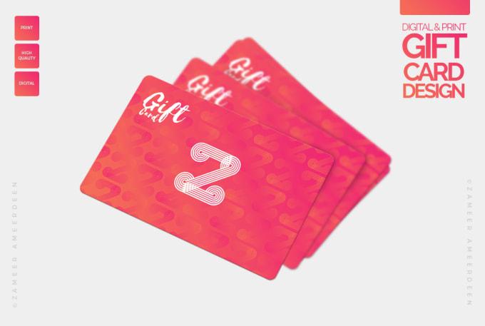 I will design unique gift card