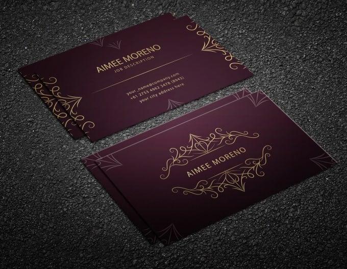 I will do luxury business cards design for you