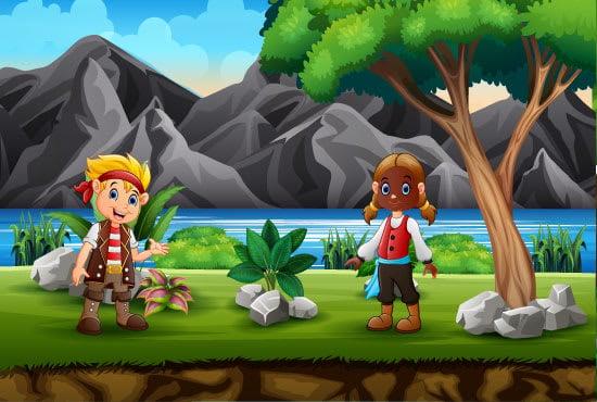 I will design children book illustrations