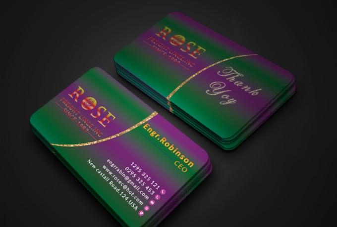 I will design minimal and luxury business card