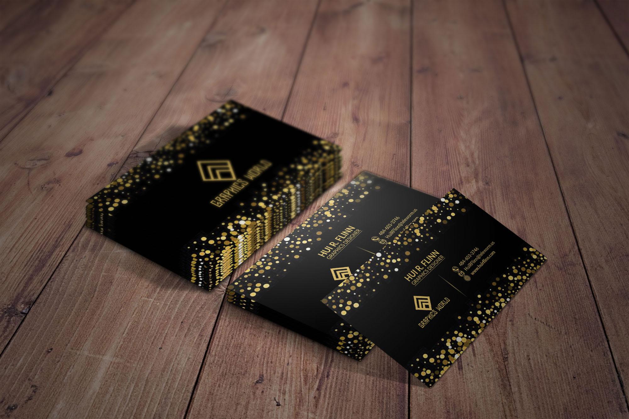 I will professional luxury business card
