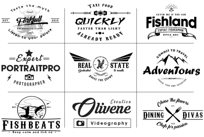 I will do modern minimalist logo design with brand guideline