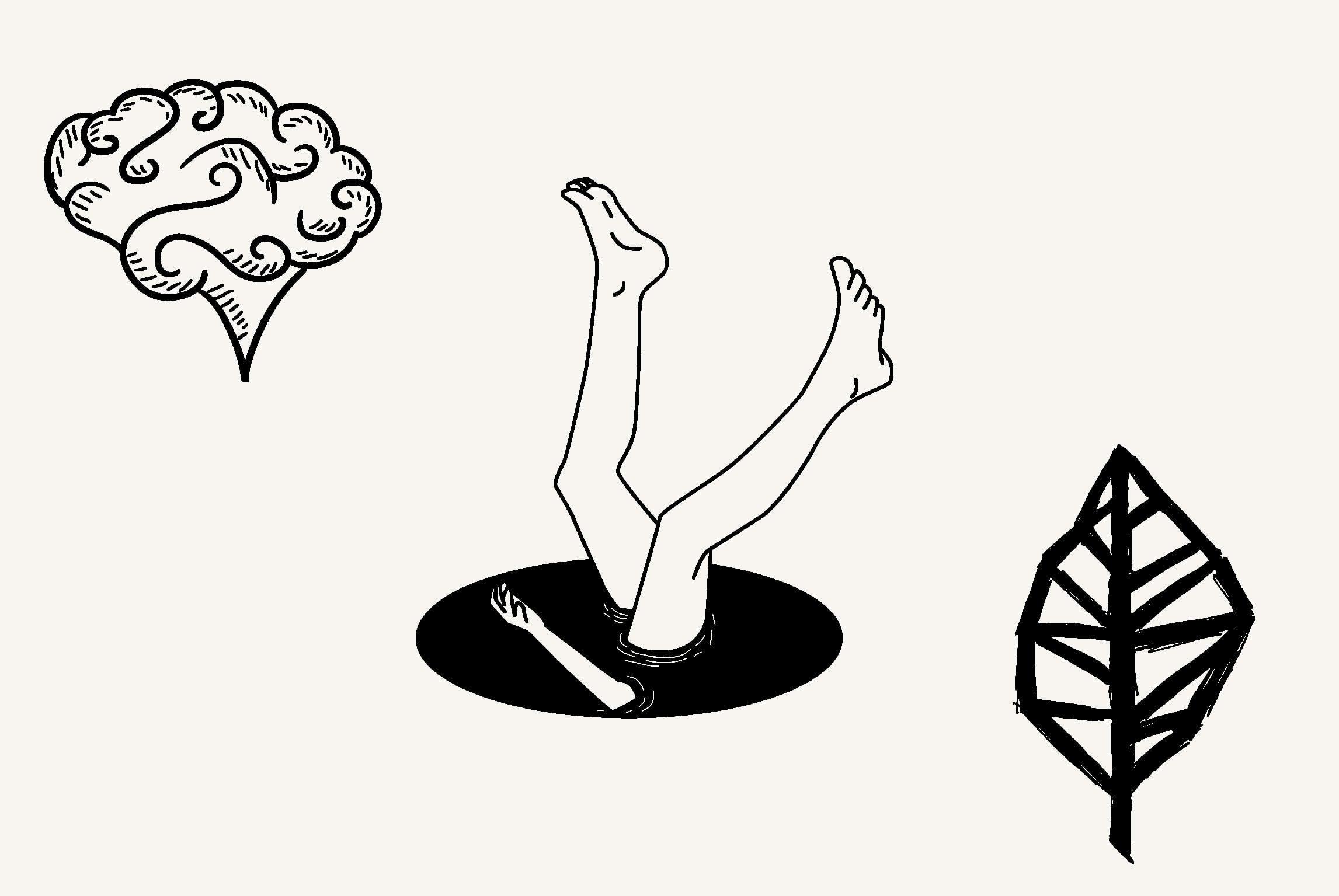 I will draw simple black and white illustration for you