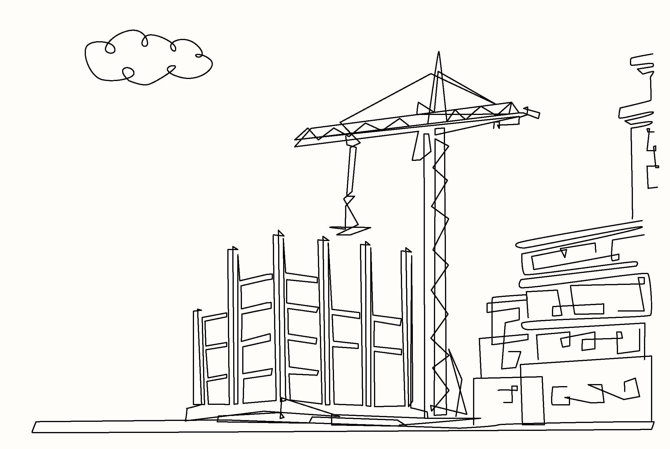 I will draw one continuous line art style