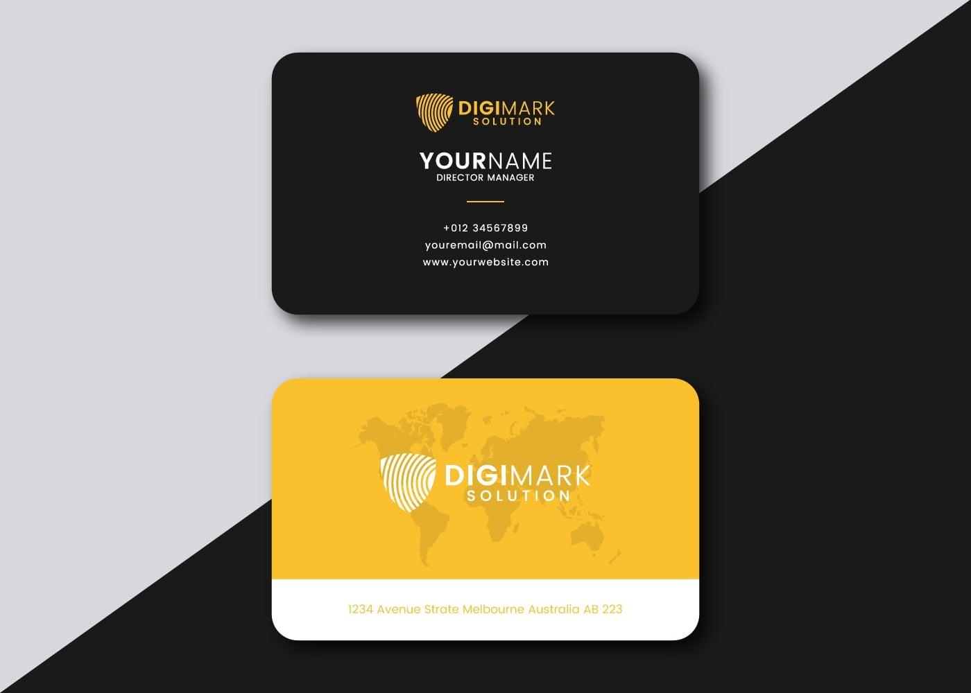 I will do minimalist business card design for you