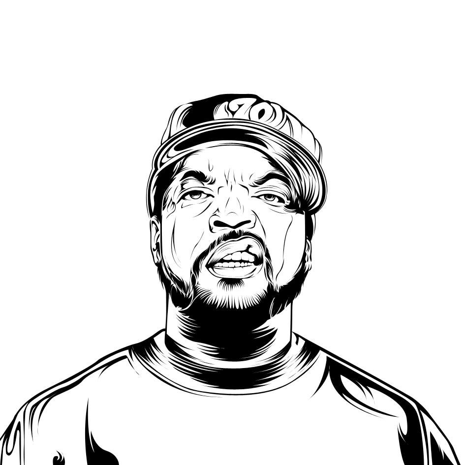 I will create an high detailed black and white line art