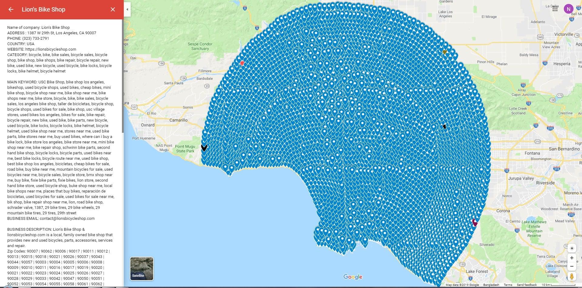 I will make 1000 google point map citation for local business