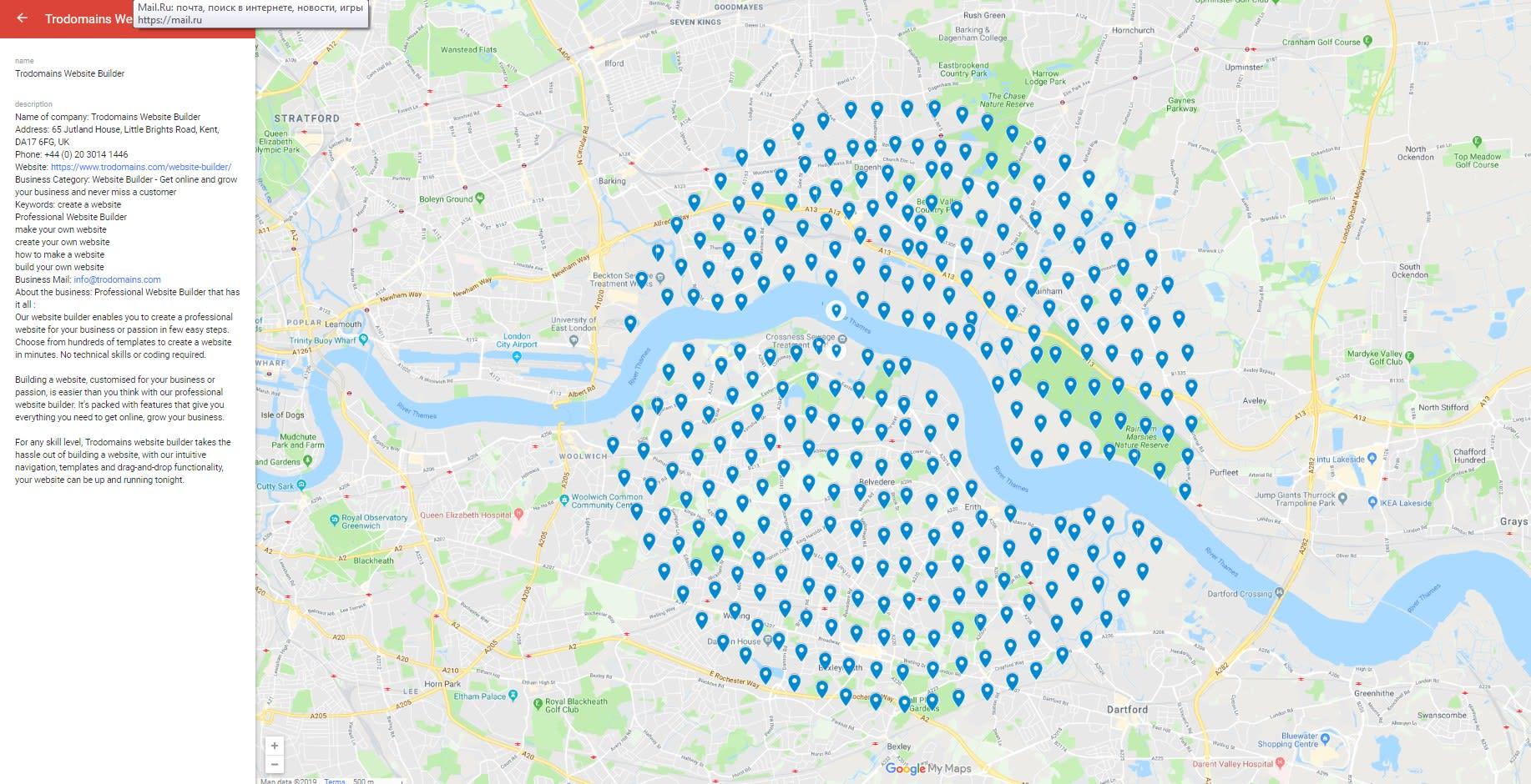 I will make 1000 google point map citation for local business