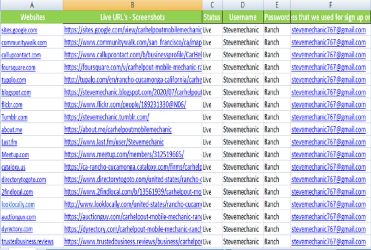 I will 300 USA local citations usa local listing for google my business ranking