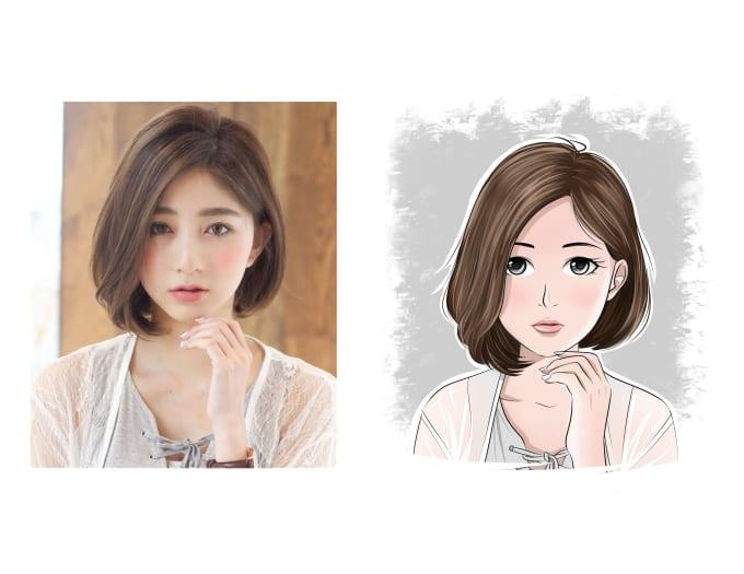 I will change your photo to cartoon or anime style