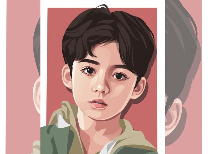 I will draw your photo into cartoon art