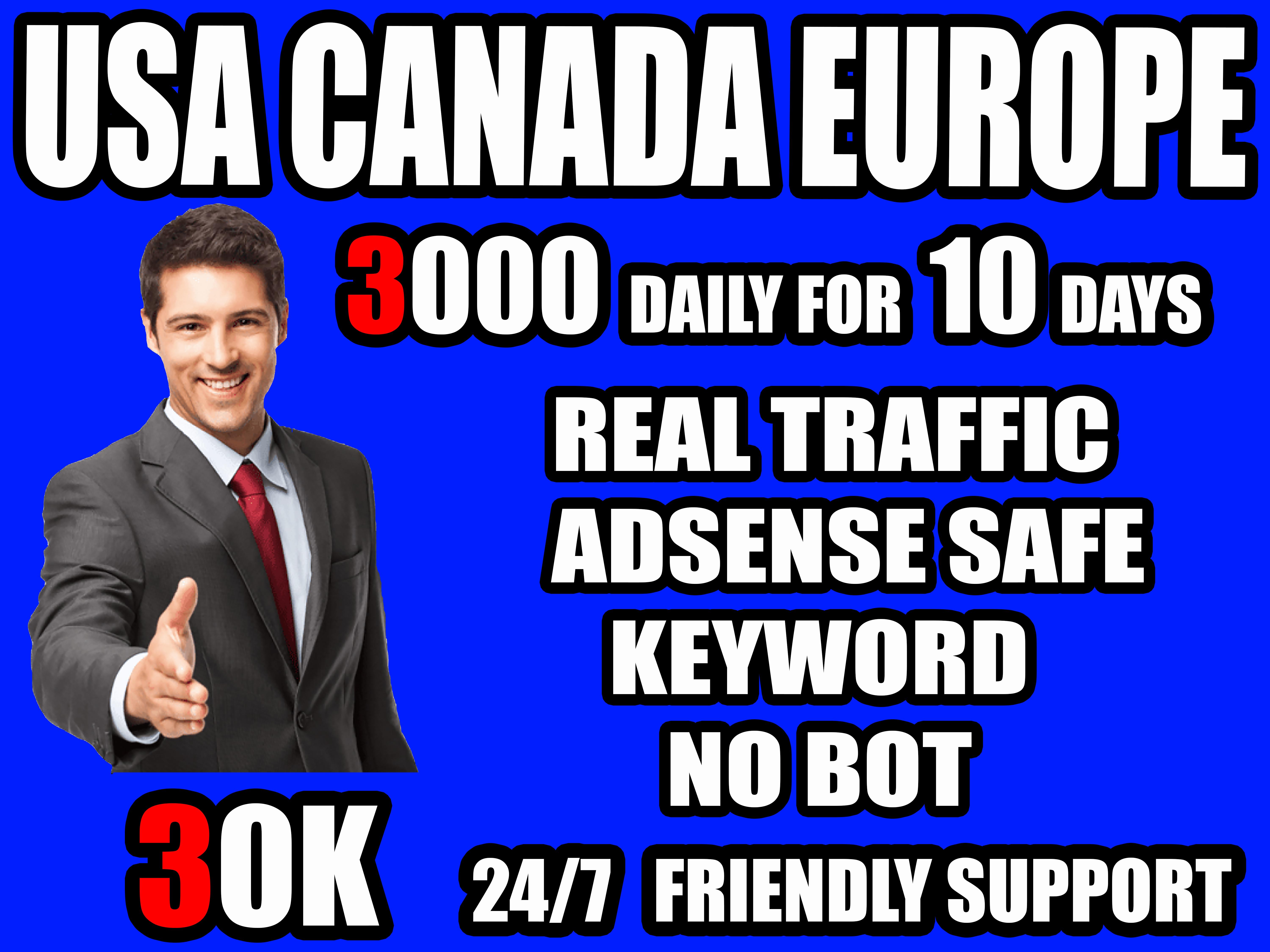 I will drive organic keyword target web traffic 