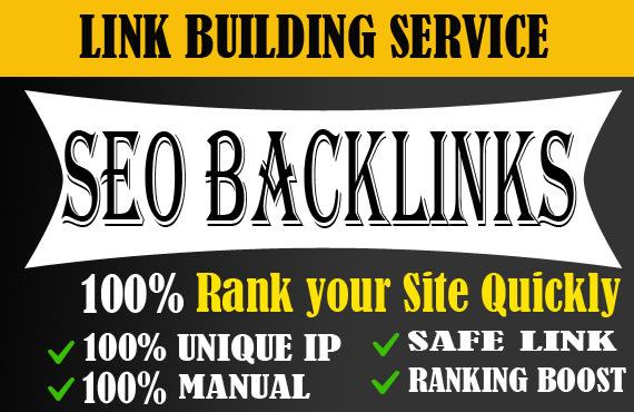 I will create powerful high da dofollow backlinks for off page seo
