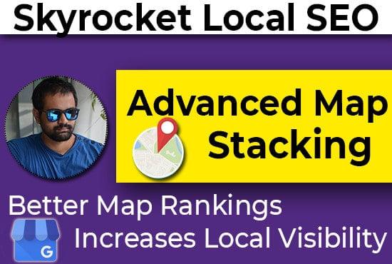 I will strengthen local SEO advanced map stacking (Authority Domain Ranking 81 [Max 5 keywords])