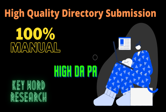 Create 50 directory submission on high DA PA sites 100% manually