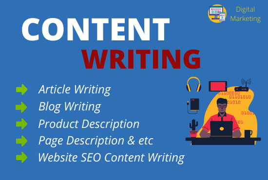 I will write SEO friendly 1500+ Content writing, Article writing and Blog writing