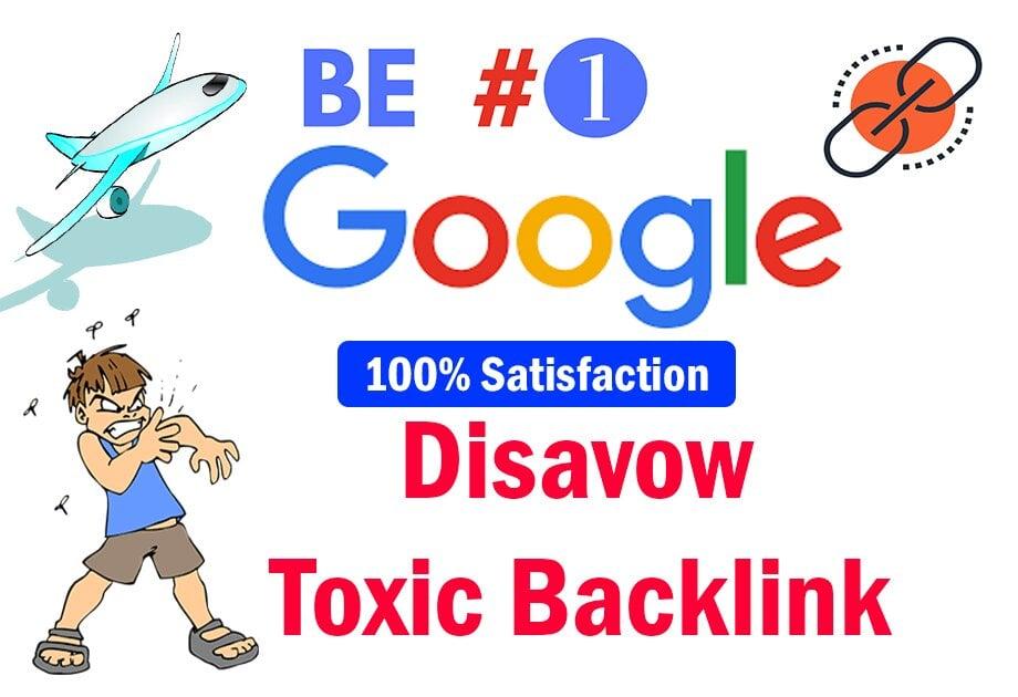 I will audit and disavow or remove toxic, spammy or bad backlinks