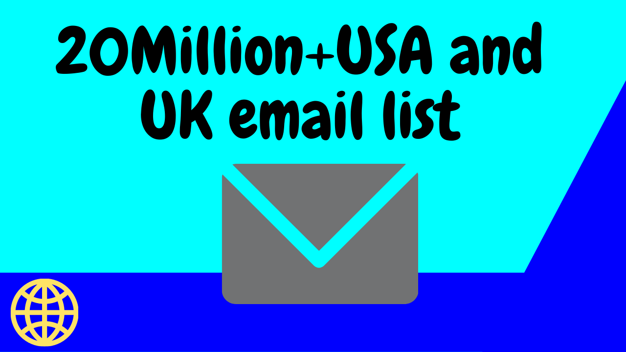 I will give you 20Million Email list from USA companies 
