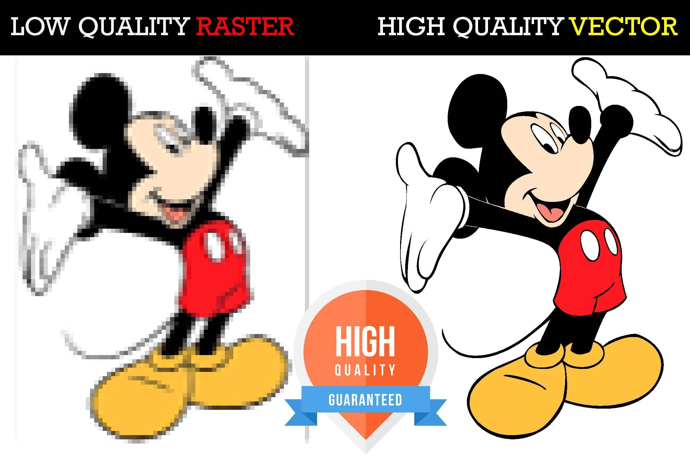 I will convert low quality raster image or logo to vector