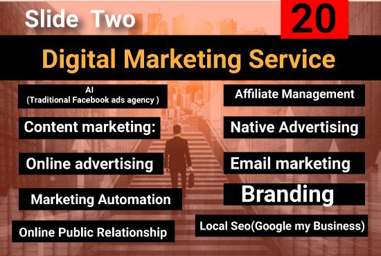 I will provide ten digital marketing service to boost your sales