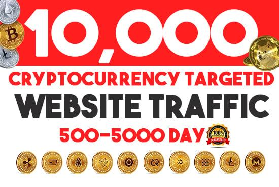 Cryptocurrency niche targeted traffic real organic 