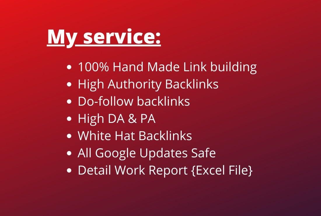 100 Dofollow Profile Creation Backlinks High DA PA and manually build