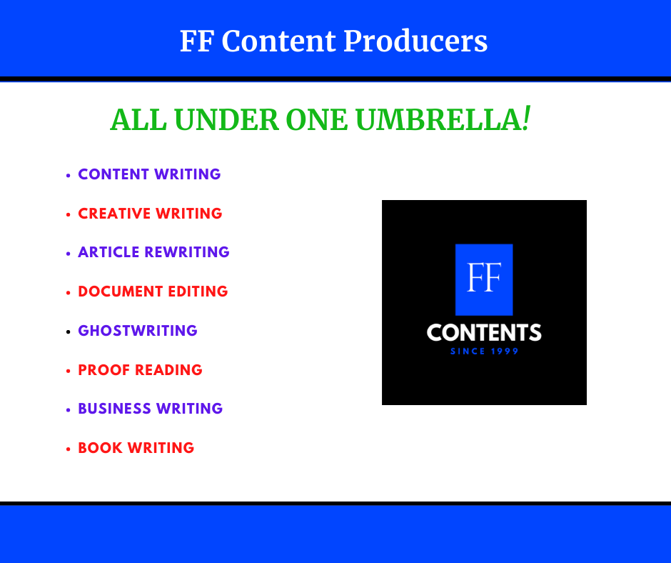 Get your blog posts, contents, articles and reports produced by experts