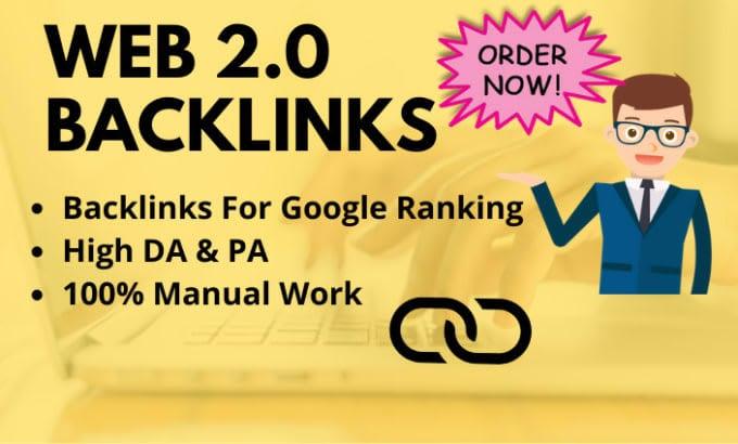 I will make 600 web 2 0 seo permanent dofollow backlinks