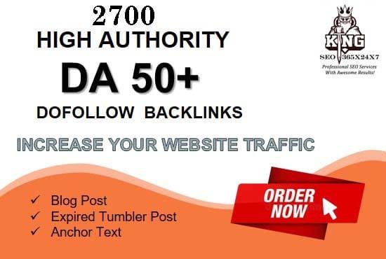 I will build 2700 high authority dofollow SEO backlinks service for top google rankings
