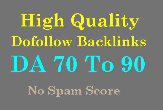 I will provides 1500 high authority da 70 to 90 SEO dofollow backlinks