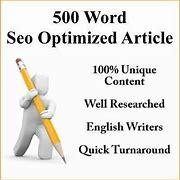 I Will Write Unique 500-700 Words Article FOR YOU,YOUR Blog, Your Website