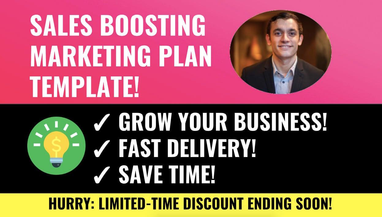 I will send an incredible marketing plan template
