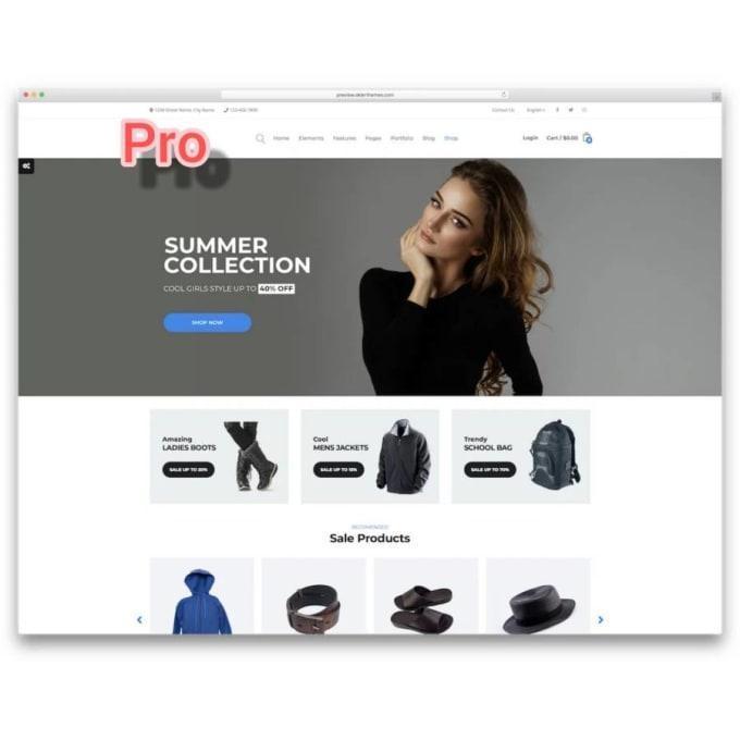We will build a shopping website 