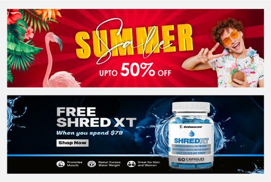 I will design creative web banners, social media banner and post