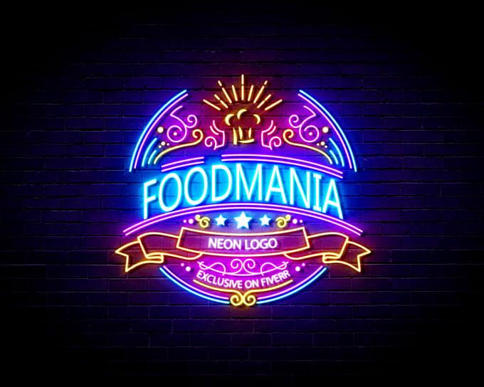 I will design 2 neon logo in just 24 hours