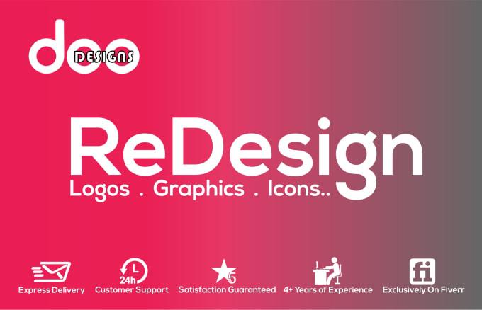 I will design, redesign, edit, vectorize any logo or graphic