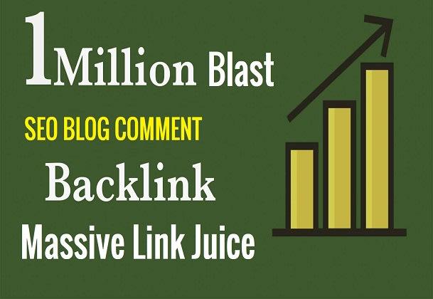 I will do 1 million SEO blog comment backlinks to rank your website