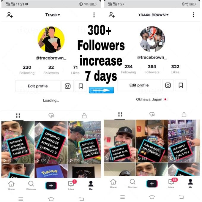 I will grow your Tik Tok account organically for 7 days