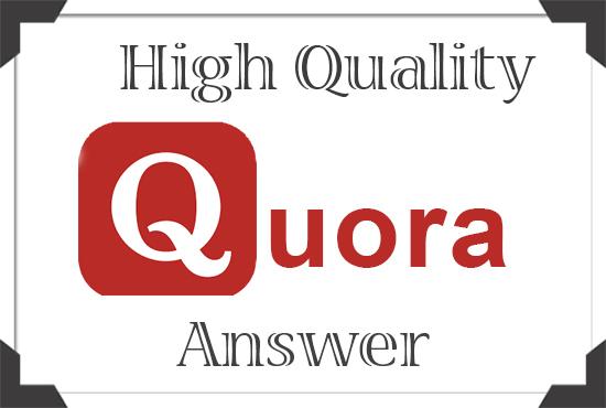 I will provide 15 High Quality Quora answers and URL