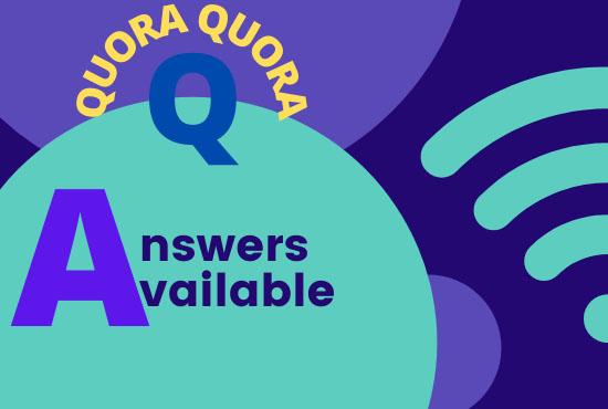 I will give you 20 distinctive Quora answer with backlink