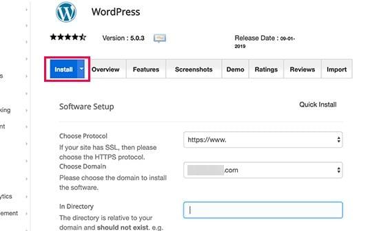 install the WordPress website setup theme and demo upload 