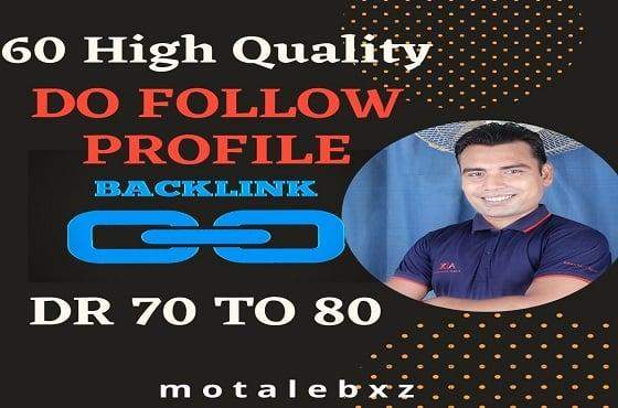 Build 60 High Quality Profile Backlinks