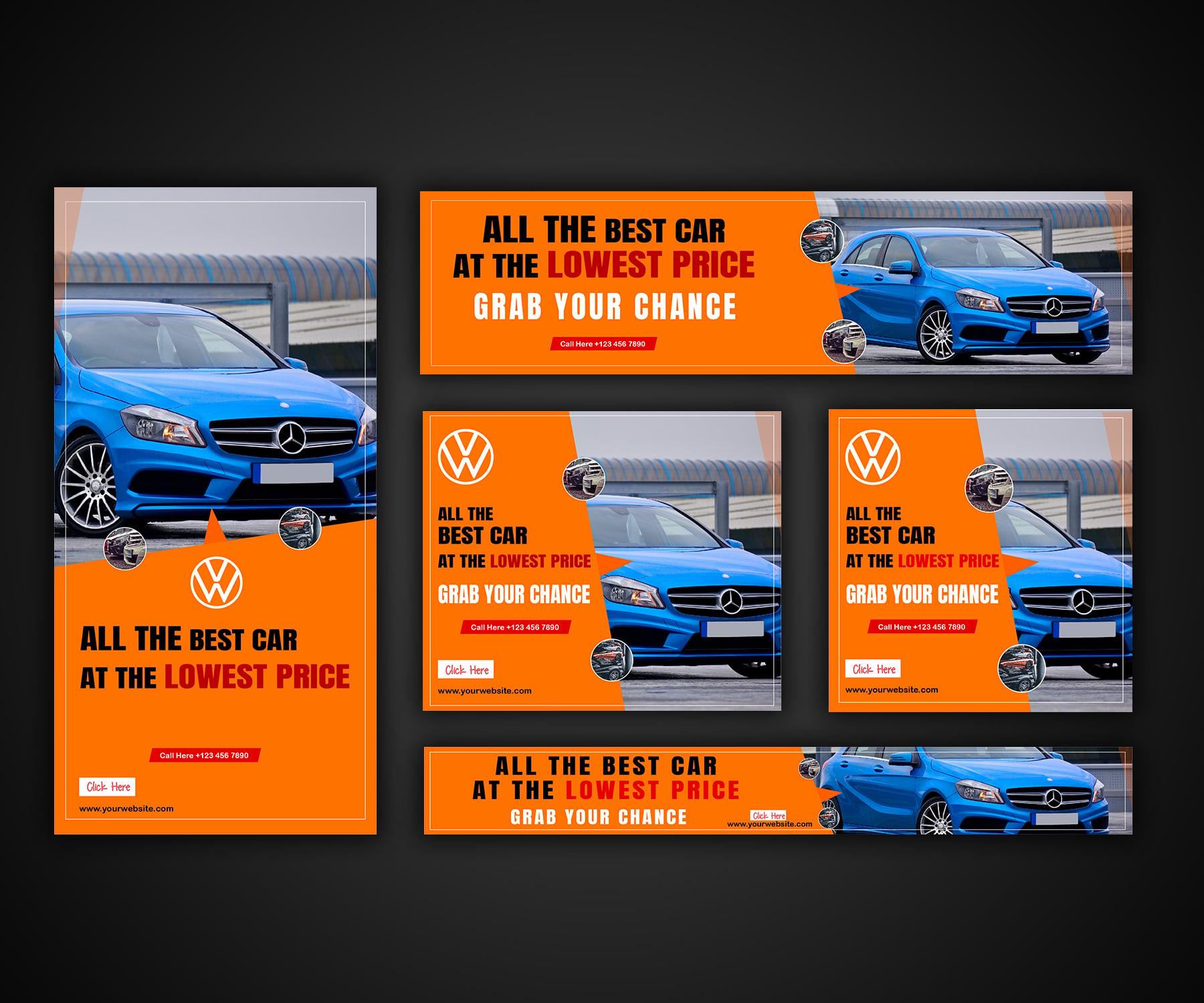 I will design attractive banner ads for google ads