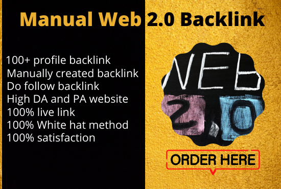 Get 100 Unique DoFollow High DA PA Web 2.0 Backlinks for your Website