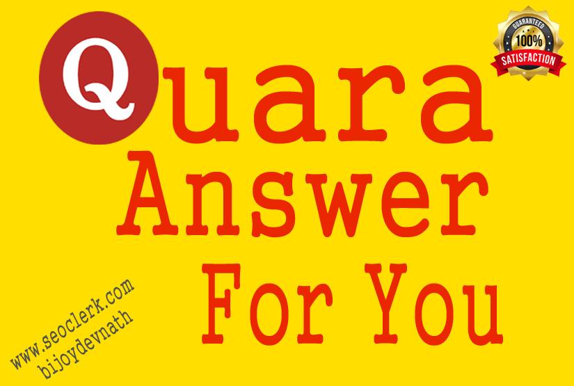 I will Provide 25 Unique Quora answer with Website Keyword and Clickable Backlinks